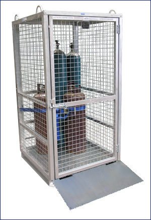 Mine and Building Site Gas Cylinder Storage Cage